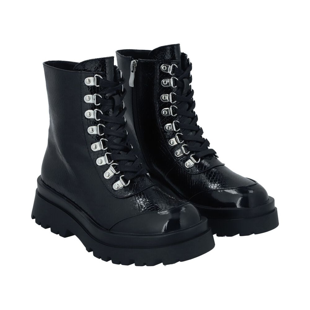 Botin Casual Mujer Negro London Police image number 3.0