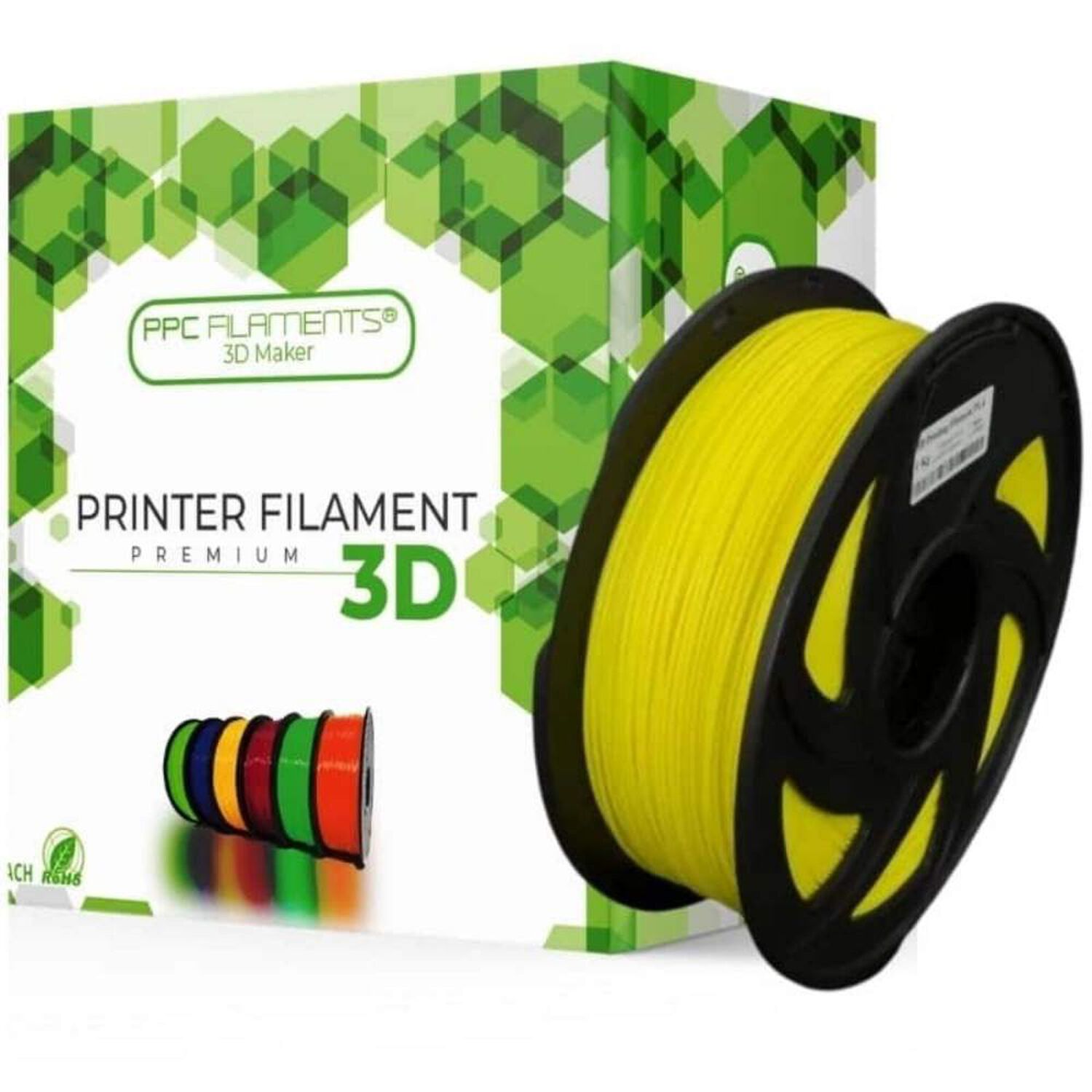 Filamento Pla+ Amarillo 1kg Ppc Filaments image number 0.0