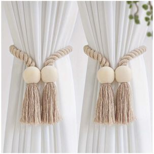 Pack De 02 Sujetadores - Abrazaderas Magneticas Para Cortinas Md13