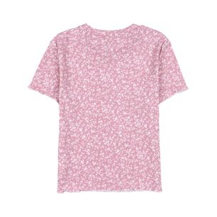 Polera Crop Estampada Manga Corta Cuello Redondo Mujer Freedom