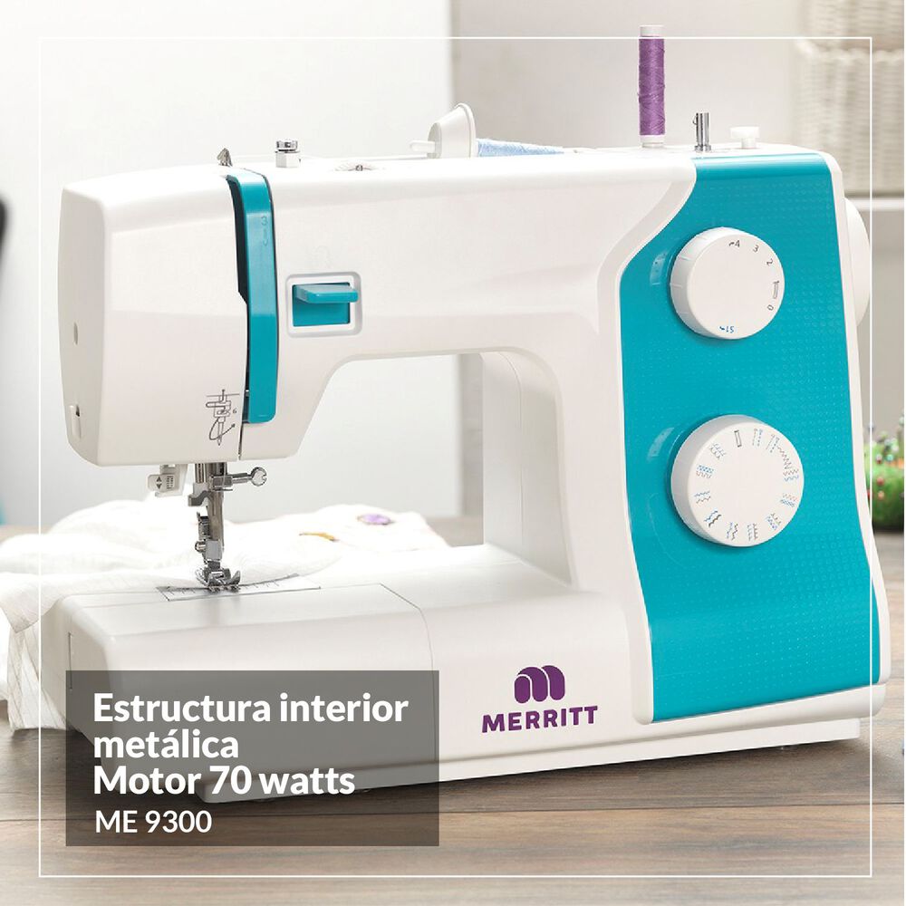 Combo Merritt M&aacute;quina De Coser Me 9300 + M&aacute;quina Overlock Max image number 5.0
