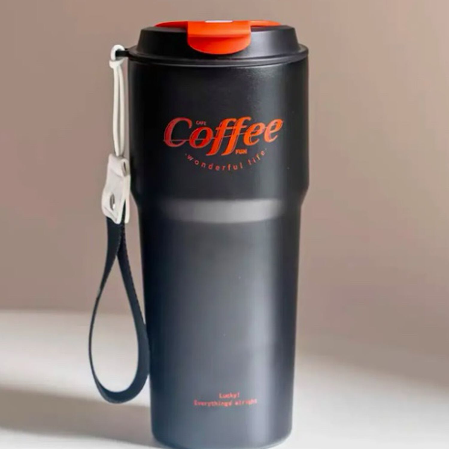 Termo Para Cafe Mug Negro image number 2.0