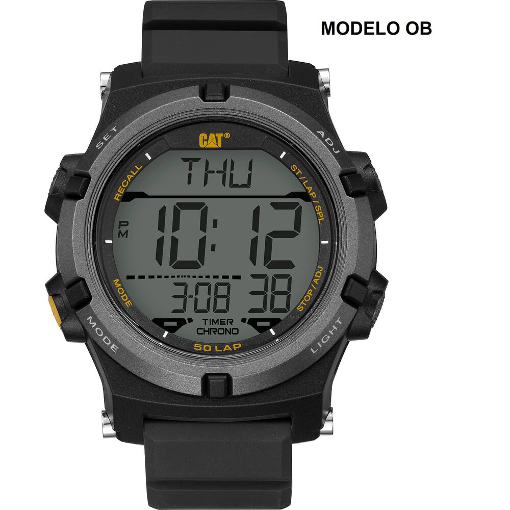 Correa Pulsera Cat Hombre Ob-21 Negro image number 2.0