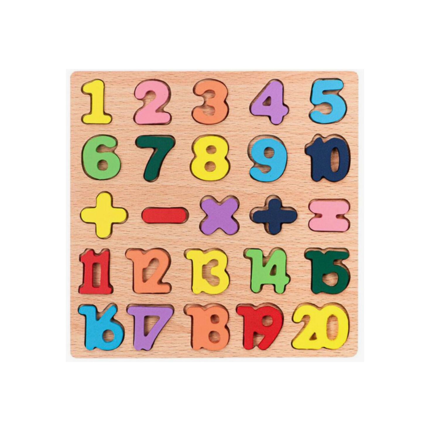 Juego Madera Letras N&uacute;meros Did&aacute;ctico Ni&ntilde;os Abecedario Encaj image number 1.0