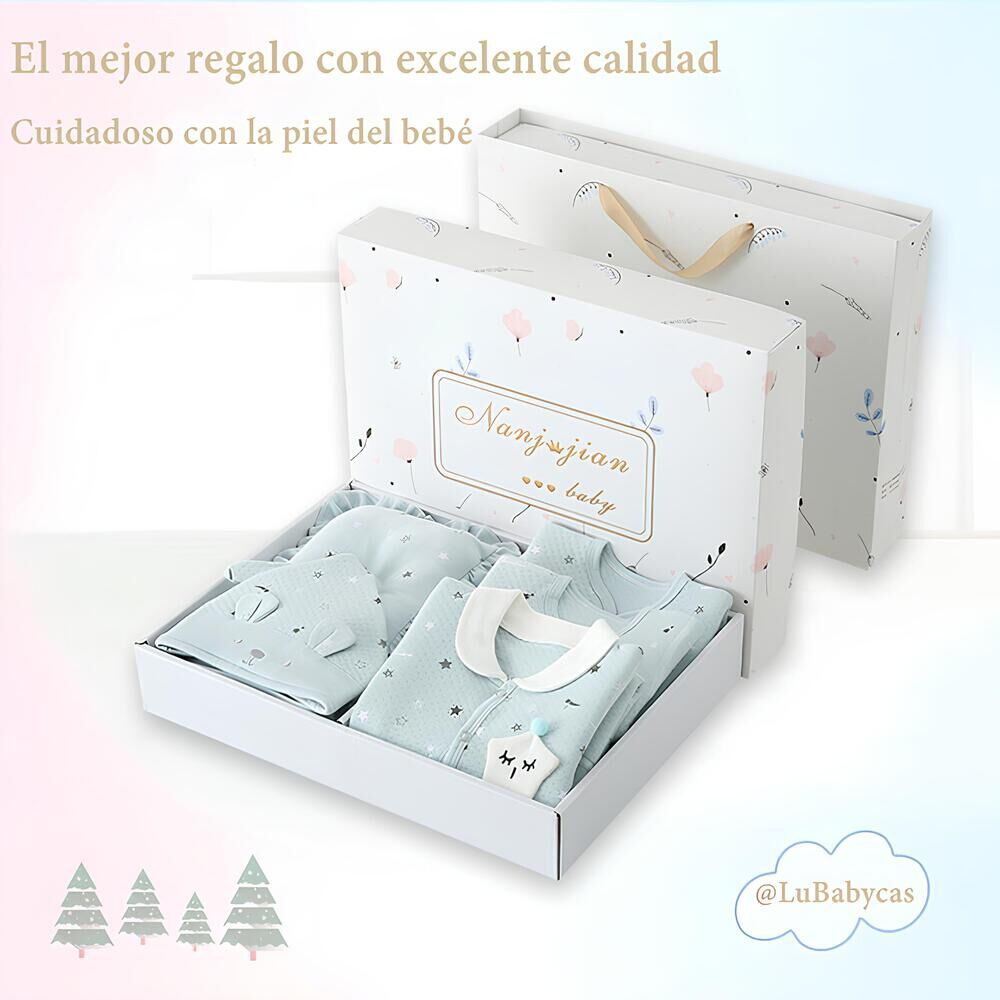 Pack Ajuar Beb&eacute; Ropa Algod&oacute;n 24 Piezas Rosado Lubabycas image number 6.0