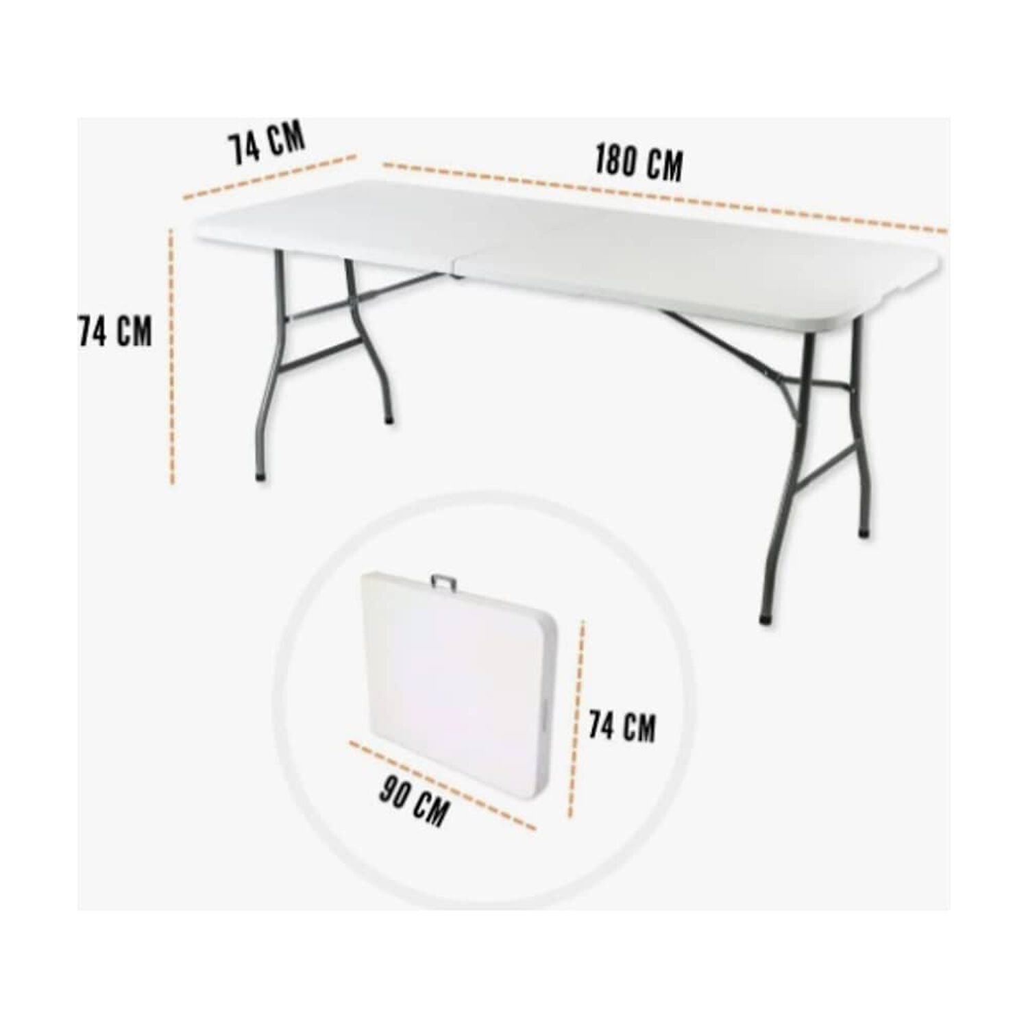 Mesa Plegable Color Blanco image number 2.0
