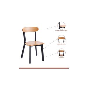 Pack 2 Sillas Fresno De Madera