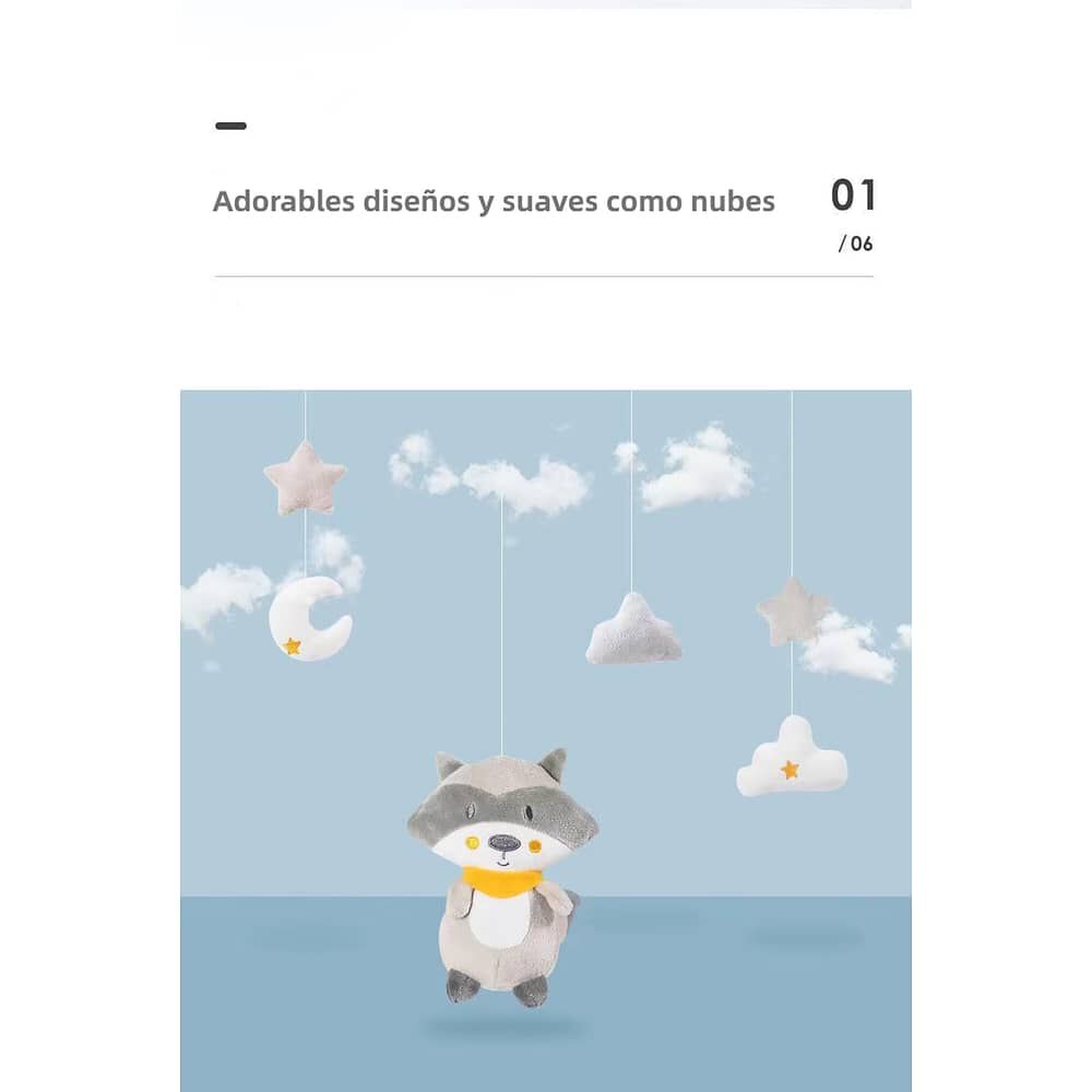 M&oacute;vil Musical 360&deg; Con Caja Lubabycas Osito image number 1.0