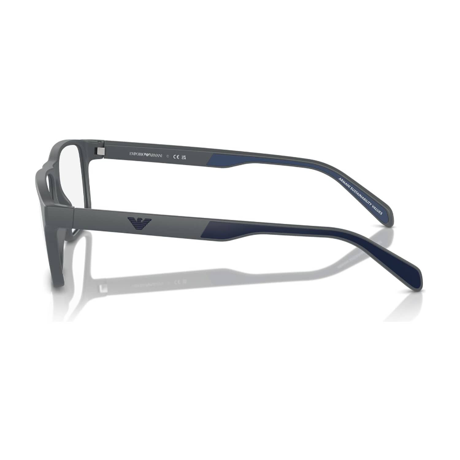 Lentes &Oacute;pticos Gris Mate Emporio Armani image number 2.0