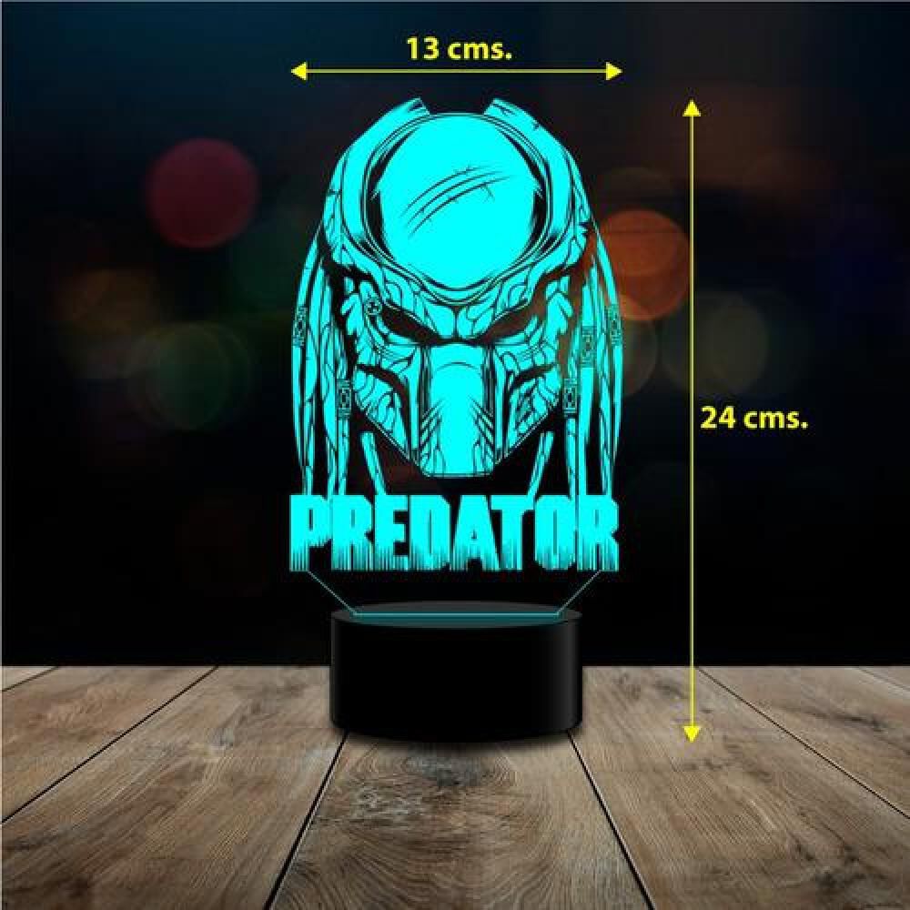 Lampara 3d Predator Depredador Control Remoto 16 Colores image number 2.0