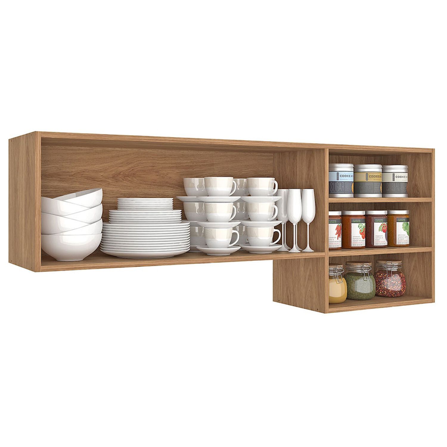 Mueble De Cocina Aereo Vekkahome Alba / 2 Puertas image number 2.0