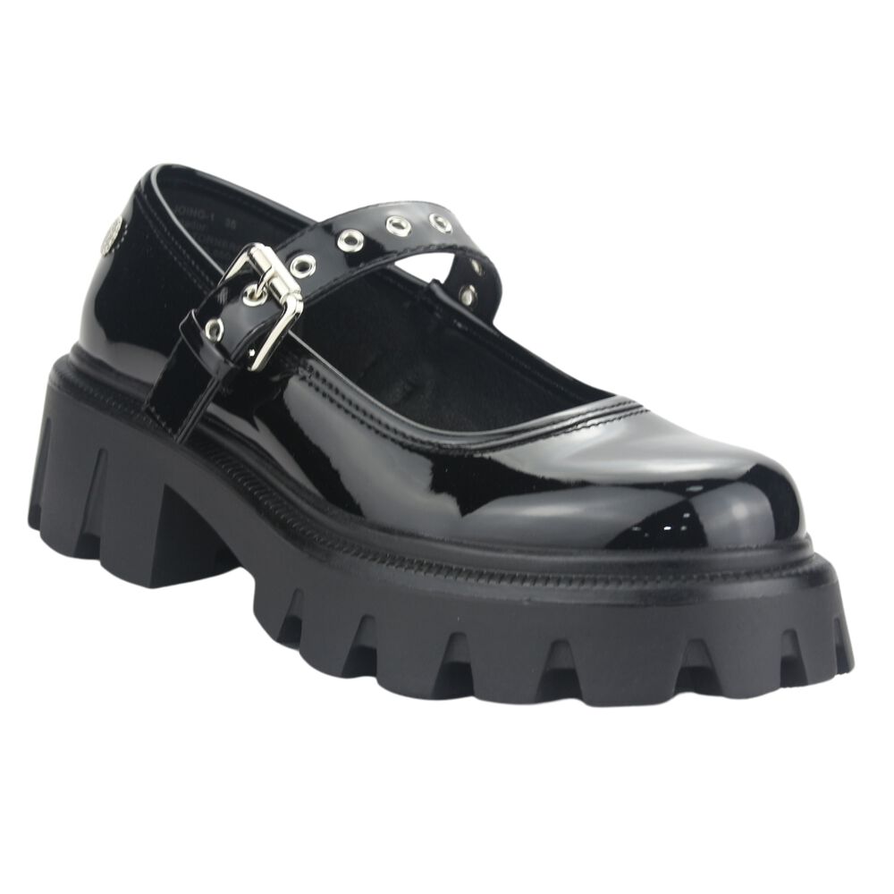 Zapato Chalada Mujer Joing-1 Negro Plataforma image number 2.0