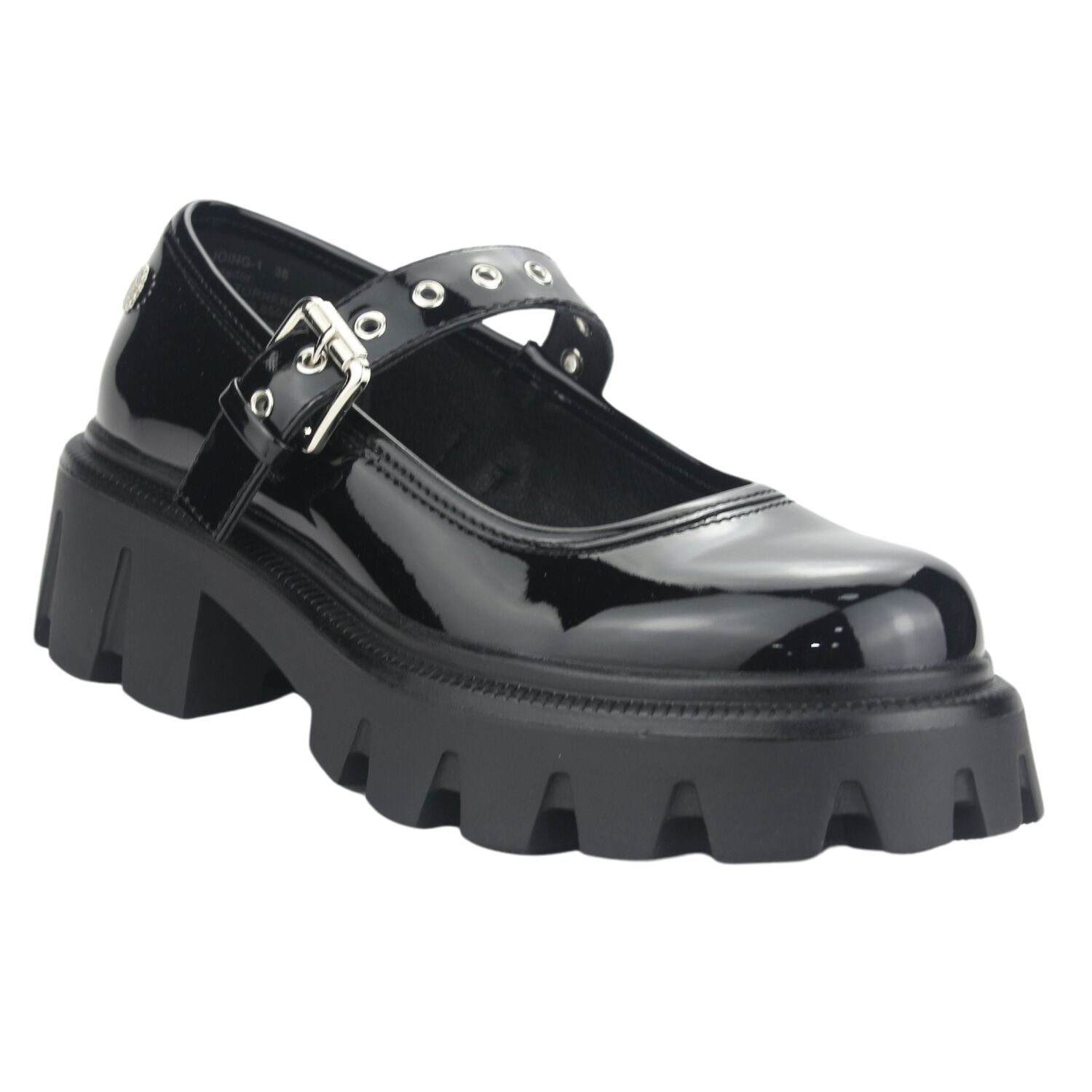 Zapato Chalada Mujer Joing-1 Negro Plataforma image number 2.0