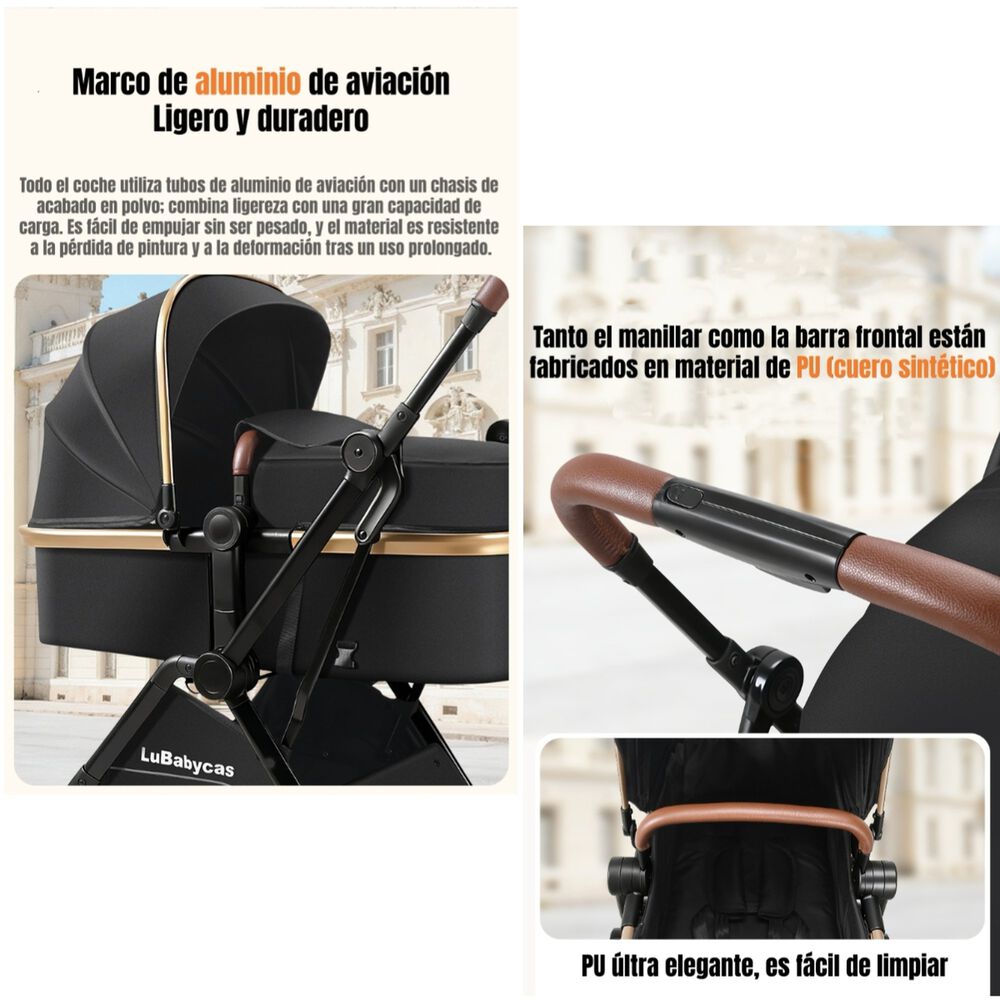 Coche Travel System Lubabycas 0-4 A&ntilde;os Aluminio Alvin image number 3.0