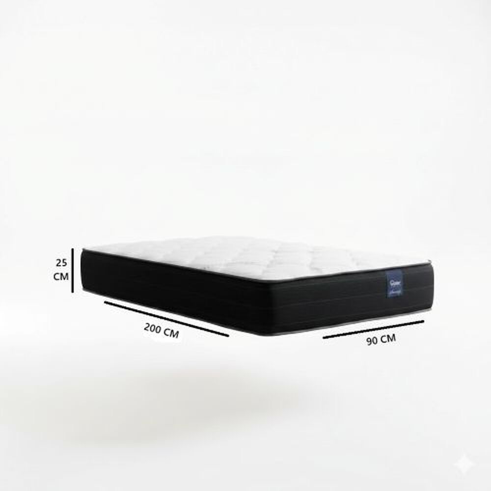 Cama Europea 1 Plaza 200 Respaldo Berna image number 4.0