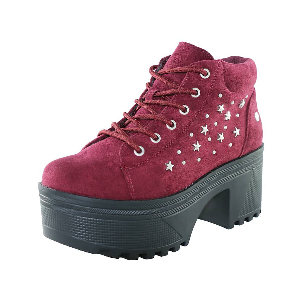 Botin Estrella Alto Rojo Danicolle image number 4.0