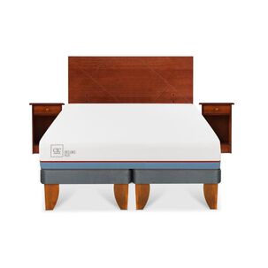 Cama Europea Cic Excellence Plus / 2 Plazas / Base Dividida + Set De Maderas