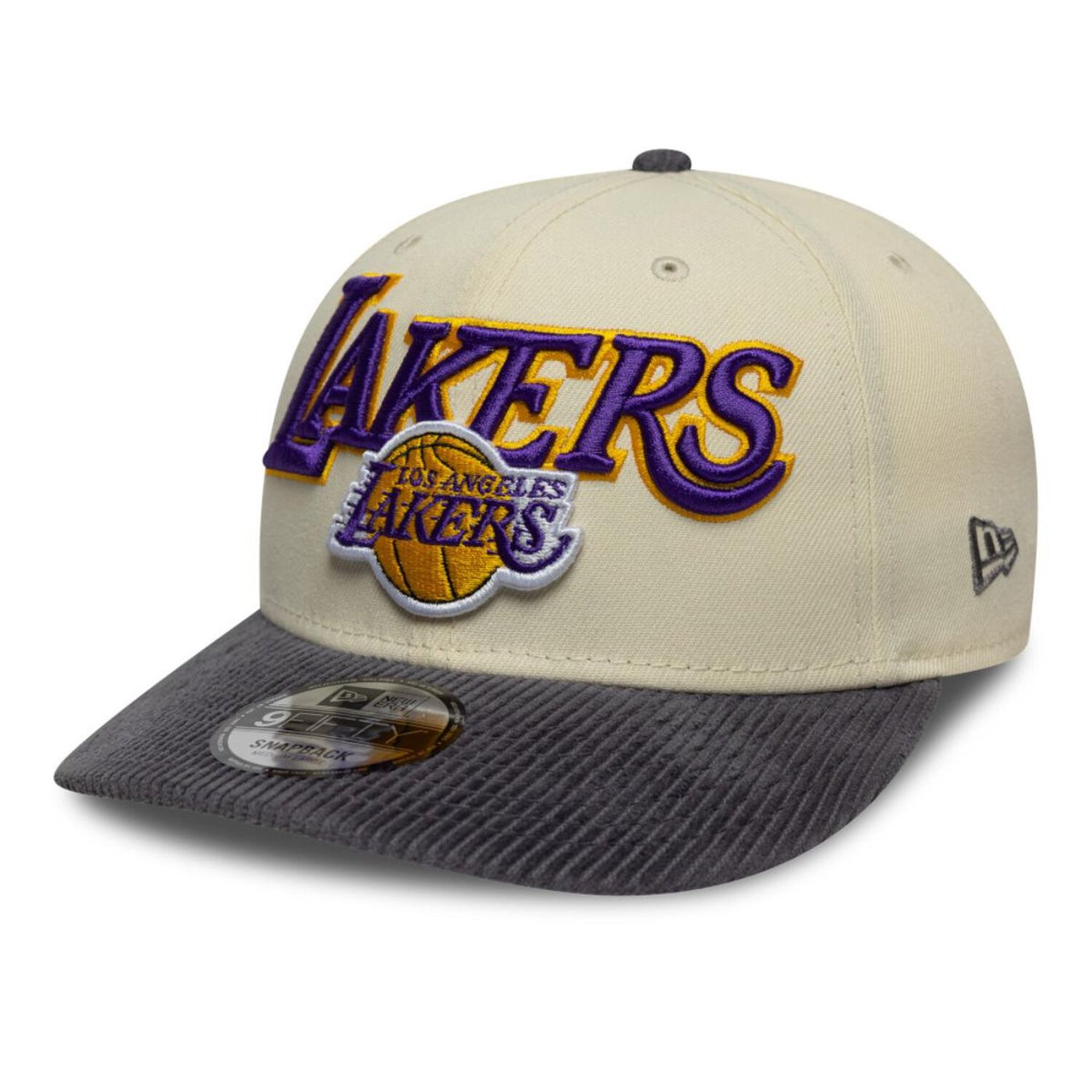 Gorra 9fifty Los Angeles Lakers Cord Visor Beige image number 0.0