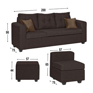 Juego De Living Muebles Alarcon Y Ma Antonella / 5 Cuerpos