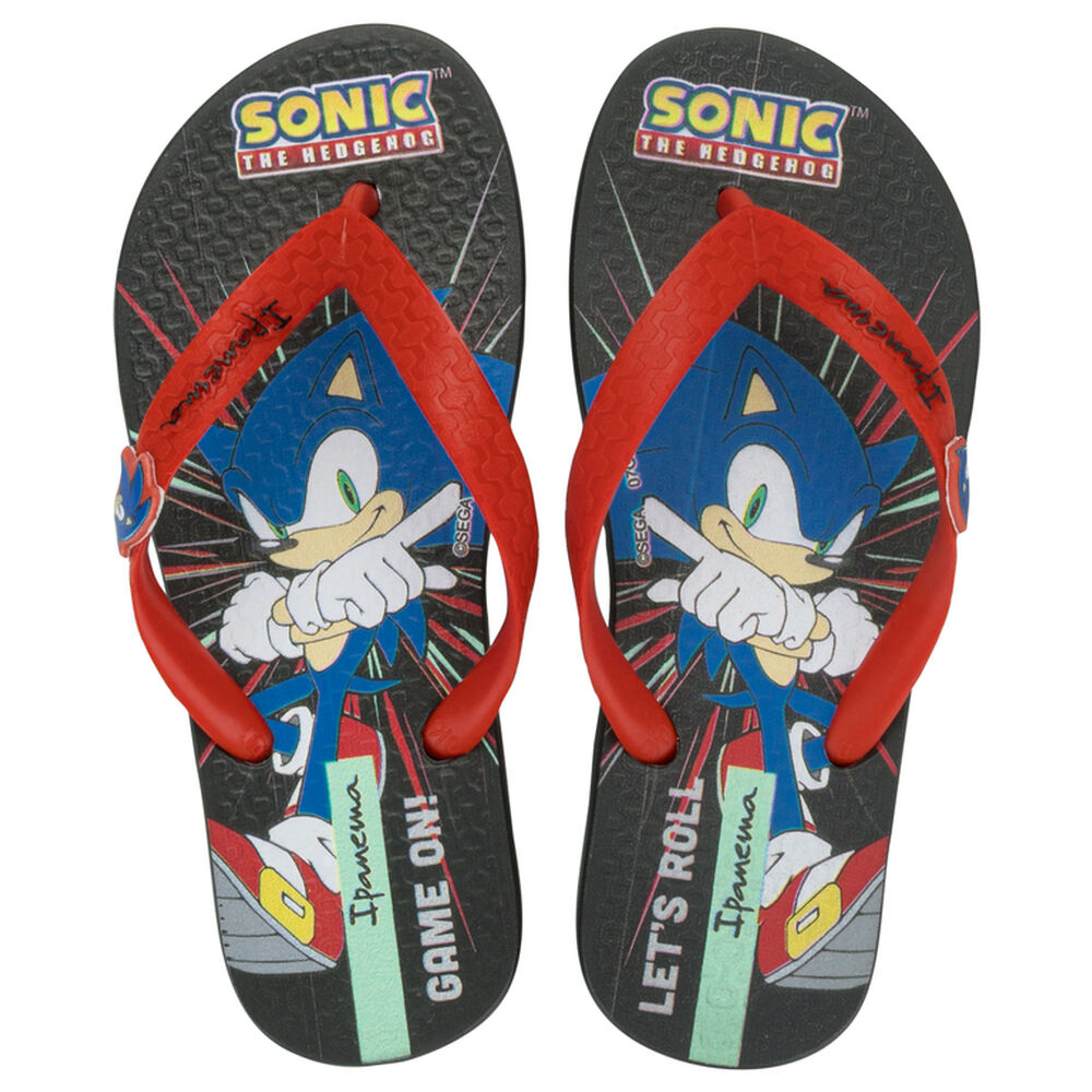 Sandalia Infantil Negro/rojo Sonic Lets Ipanema image number 0.0