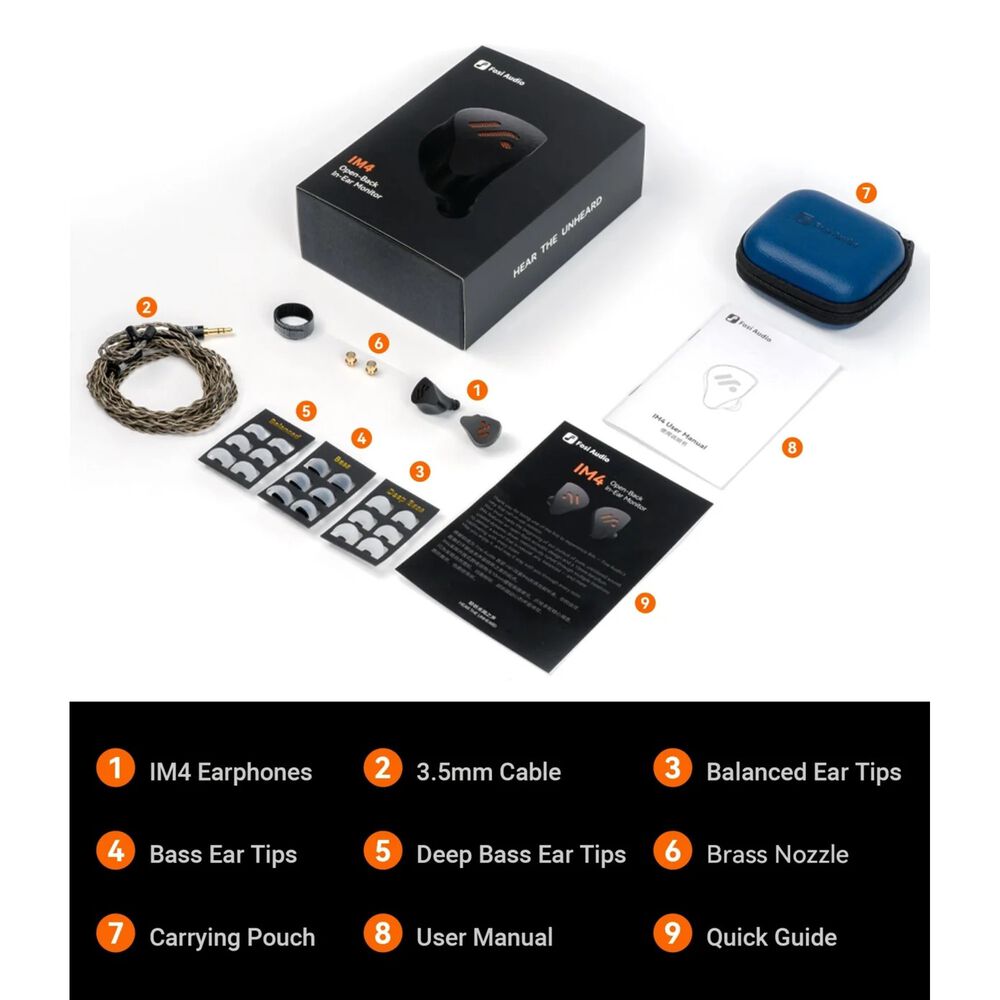 Aud&iacute;fonos In-ear Fosi Audio Im4 Obsidian Monitores Open Back image number 6.0