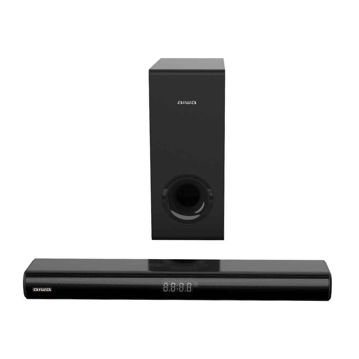 Barra De Sonido Aiwa Home Theaters Inal&aacute;mbrico 80w 2.1ch Aw-sbhc800w Negro 20hz-20khz image number 0.0