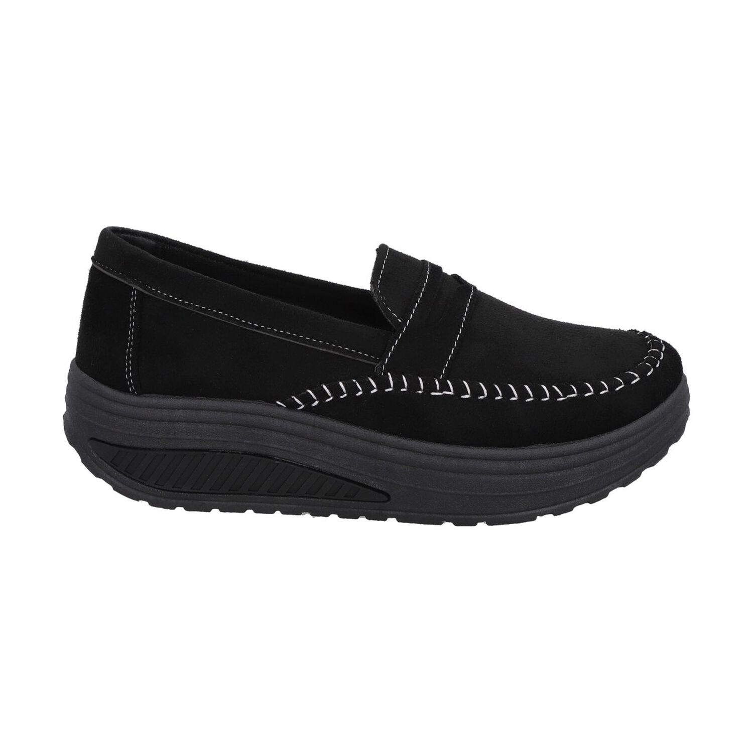 Mocas&iacute;n Mujer Negro/gris Sole Police image number 0.0
