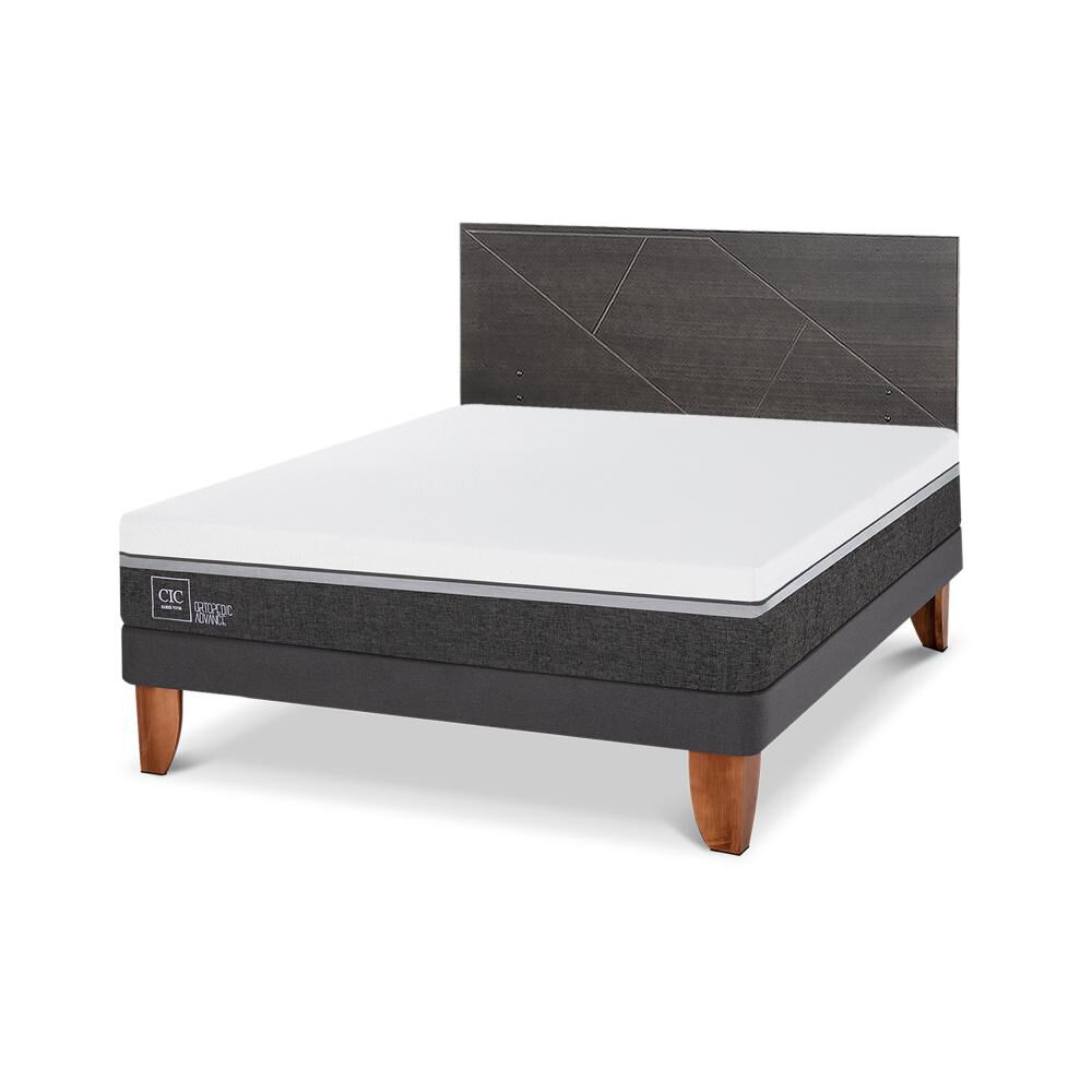 Cama Europea Cic Ortopedic Advance / 2 Plazas / Base Normal + Respaldo image number 1.0