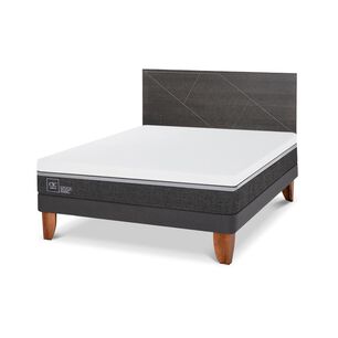 Cama Europea Cic Ortopedic Advance / 2 Plazas / Base Normal + Respaldo