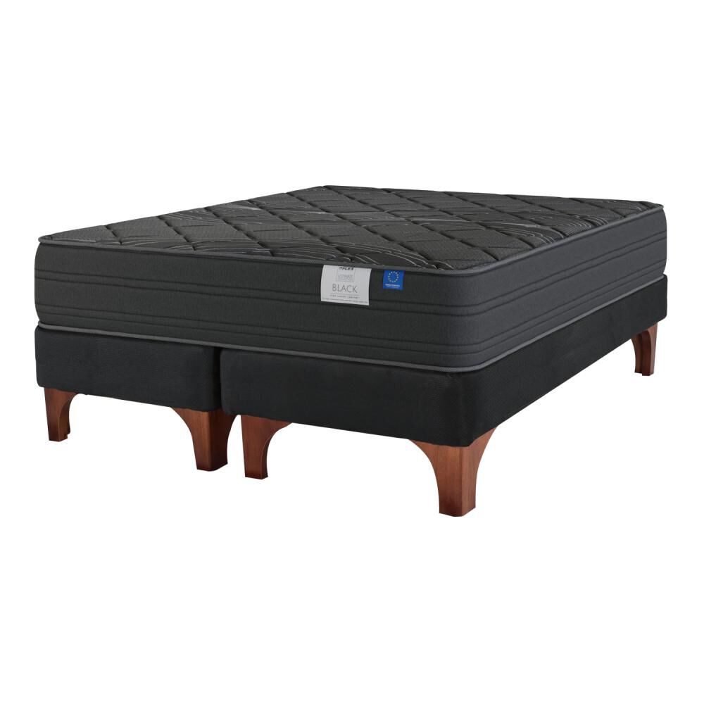 Cama Europea Flex Black / 2 Plazas / Base Dividida image number 0.0