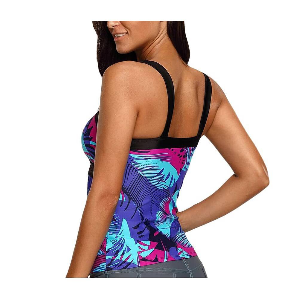 Traje De Ba&ntilde;o Top Tankini S&oacute;lo Parte De Arriba Gloriahoon Vi image number 2.0