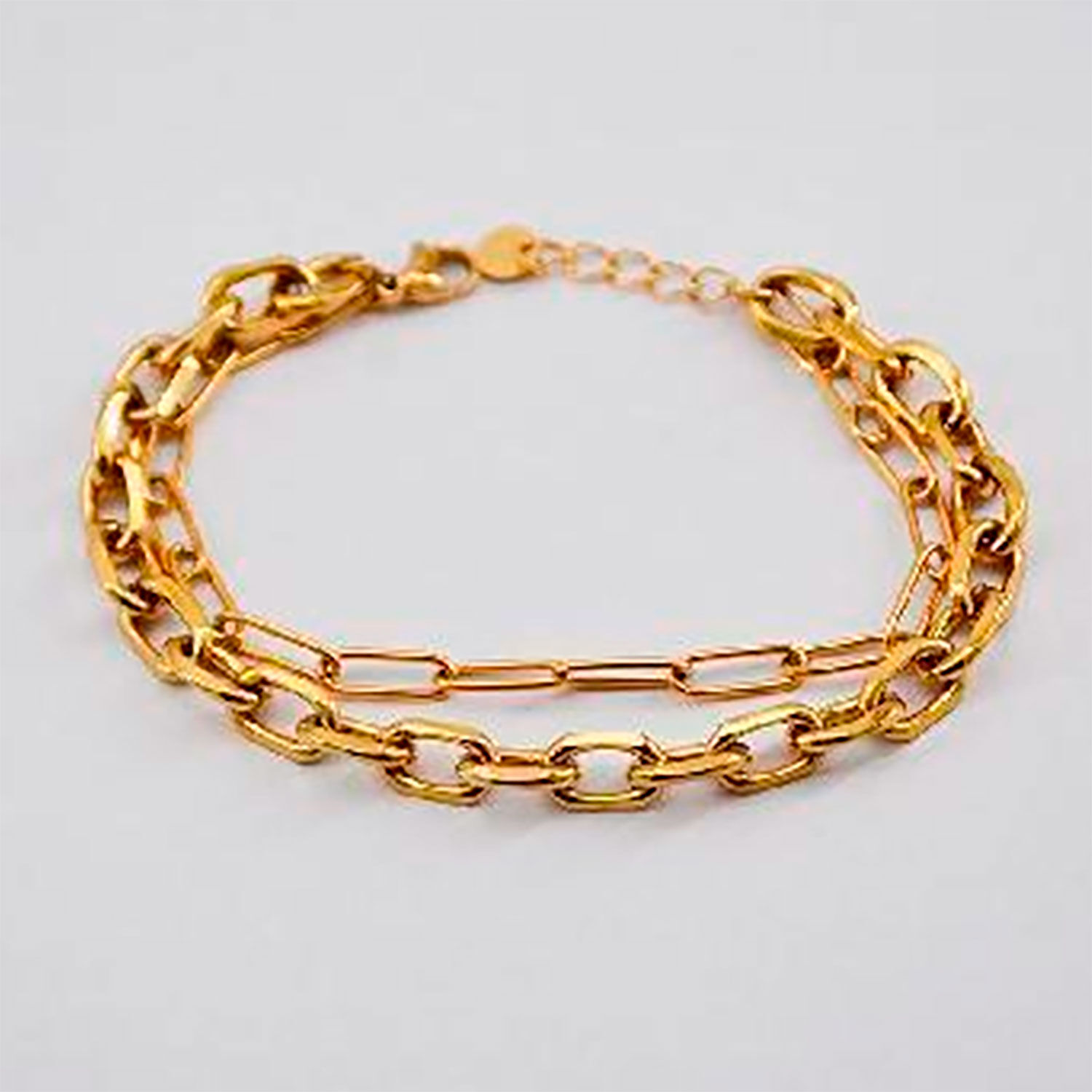 Pulsera Doble 19v69 Dorado Mujer Stb206 image number 0.0