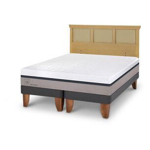 Cama Europea Cic Balance / King / Base Dividida + Respaldo