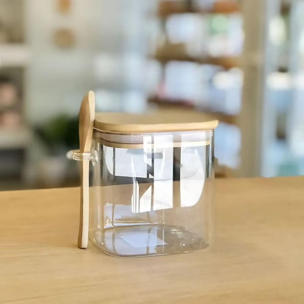 Set 3 Frascos Hermeticos Coffe Con Tapa De Bambu Y Cuchara image number 3.0