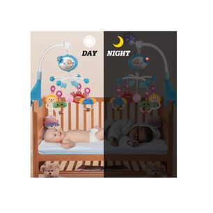 M&oacute;vil De Bebe Sonajero Musical Giratorio 360&deg; Cuna Y Coche
