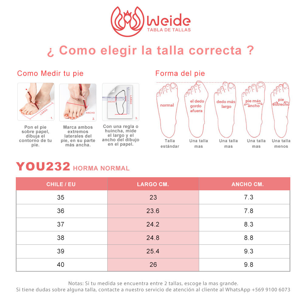 Sandalia Taco Casual Colores Fiesta Mujer Weide You232 image number 3.0