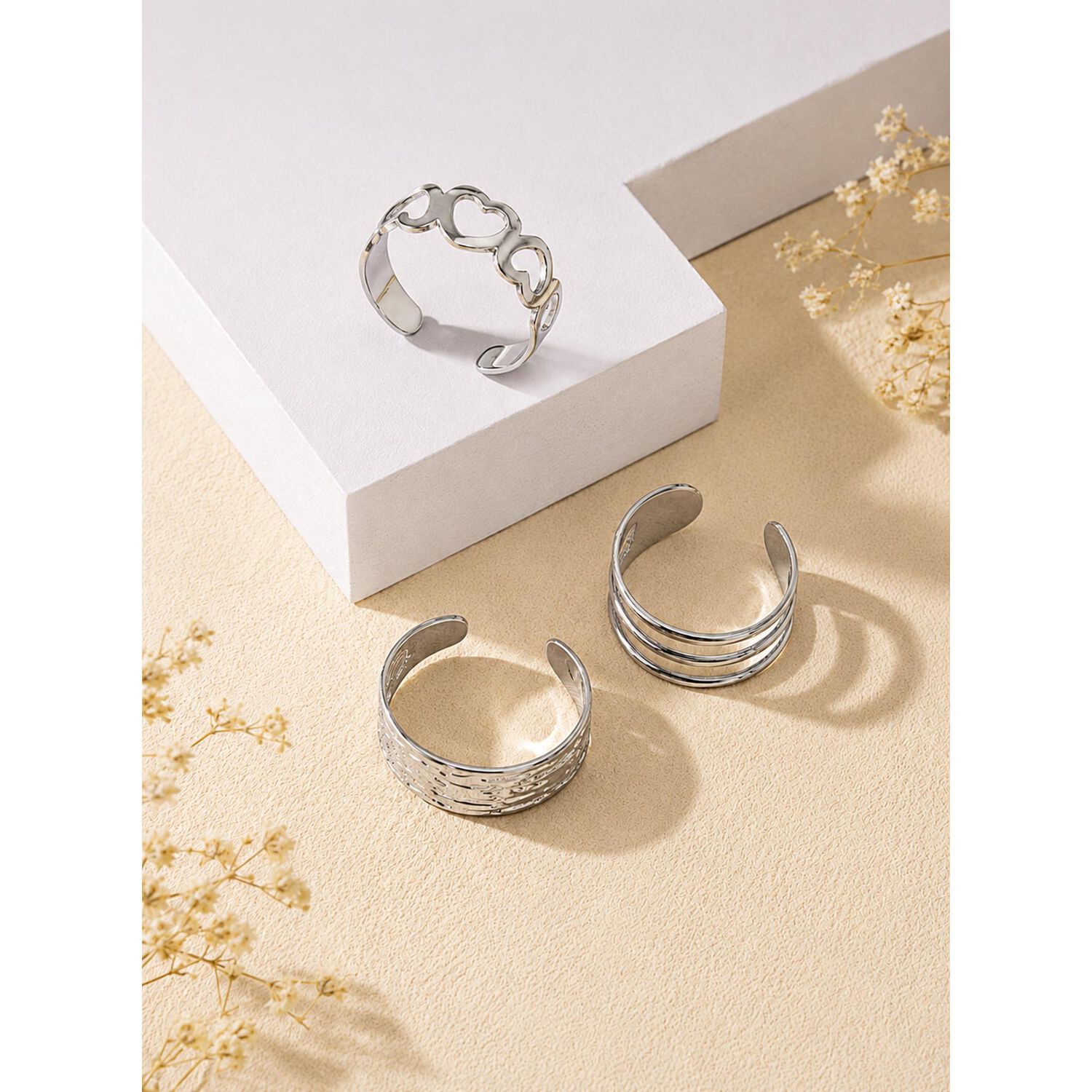 Set 3 Anillos Ajustables De Pies Dedos image number 6.0