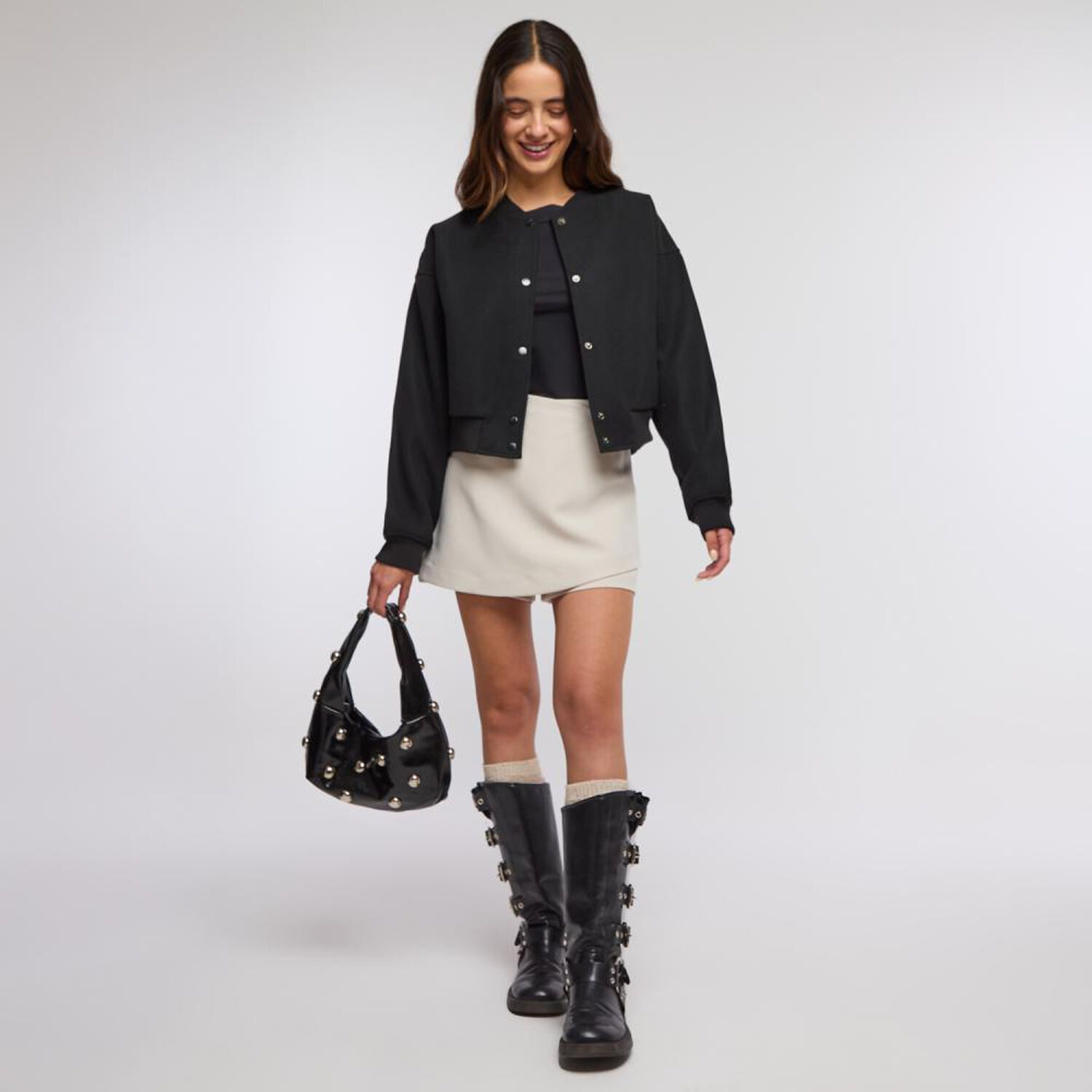 Falda Short Tiro Medio Skinny Mujer Freedom image number 1.0