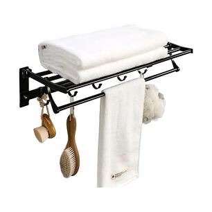 Repisa Toallero Plegable Con Ventosa Organizador Ba&ntilde;o