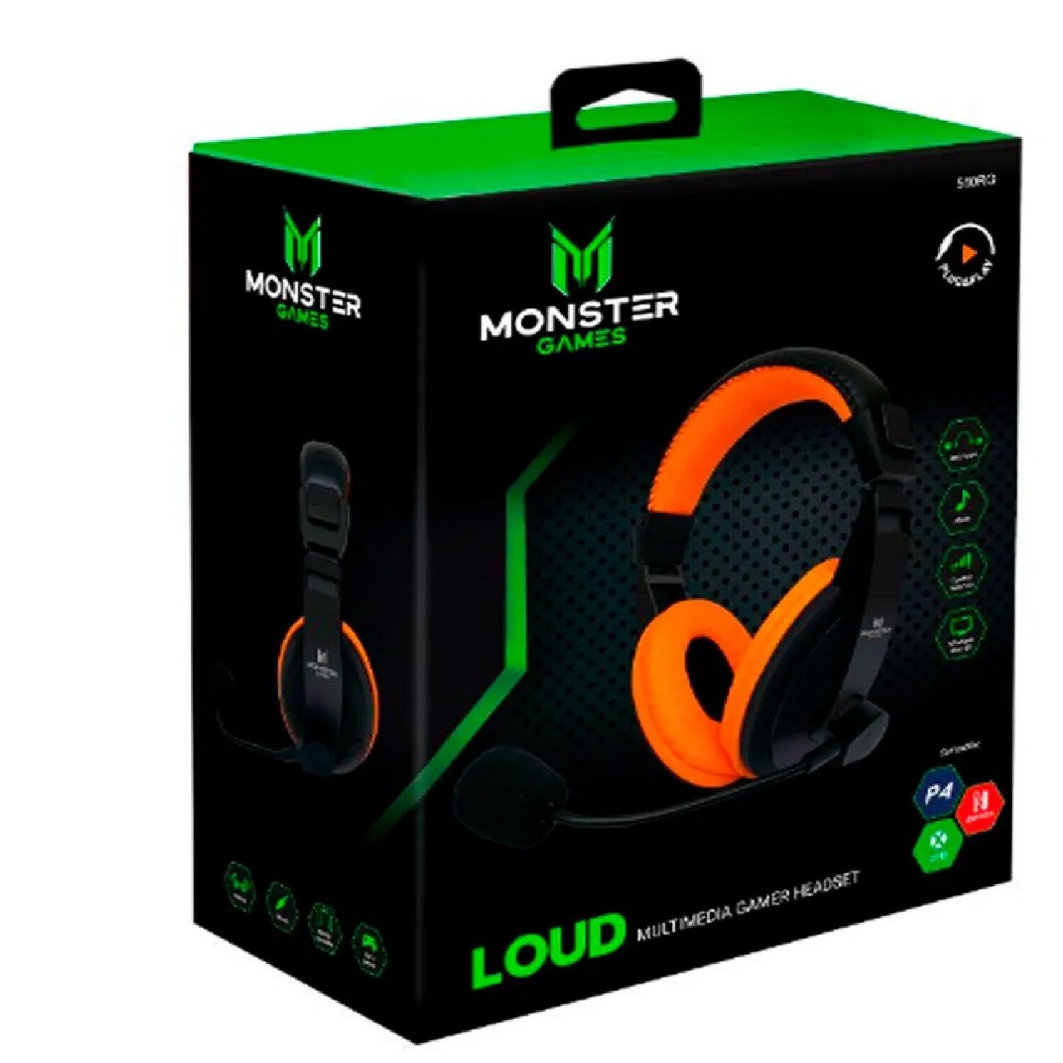 Aud Fonos Gamer Para Multiplataformas Con Micr Fono Monster image number 3.0