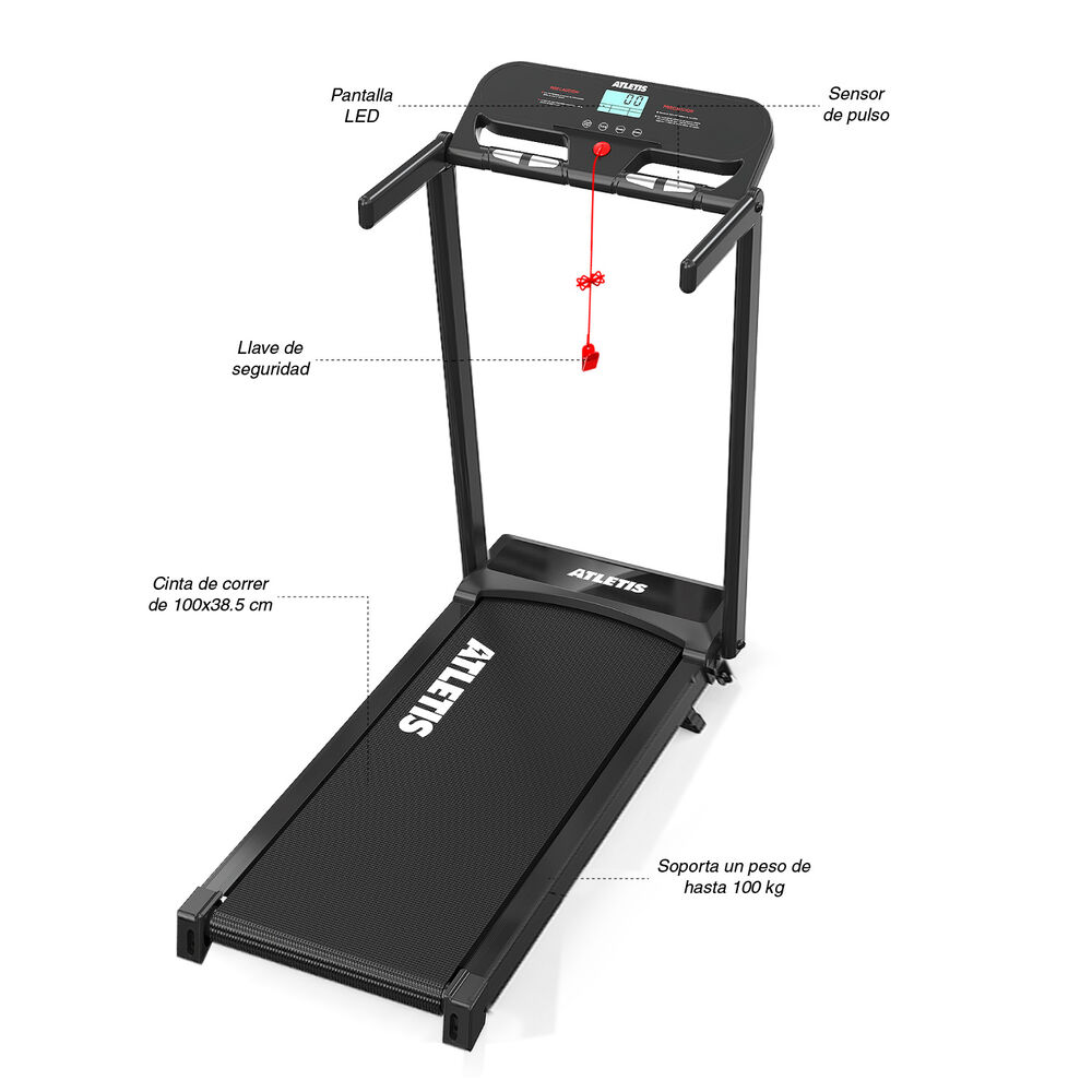 Trotadora K200 2.5 Hp Negra image number 6.0