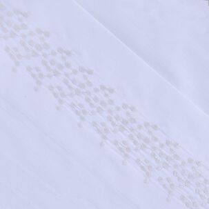 Sabana Bordada 180 Hilos Mashini King Puntos Plata