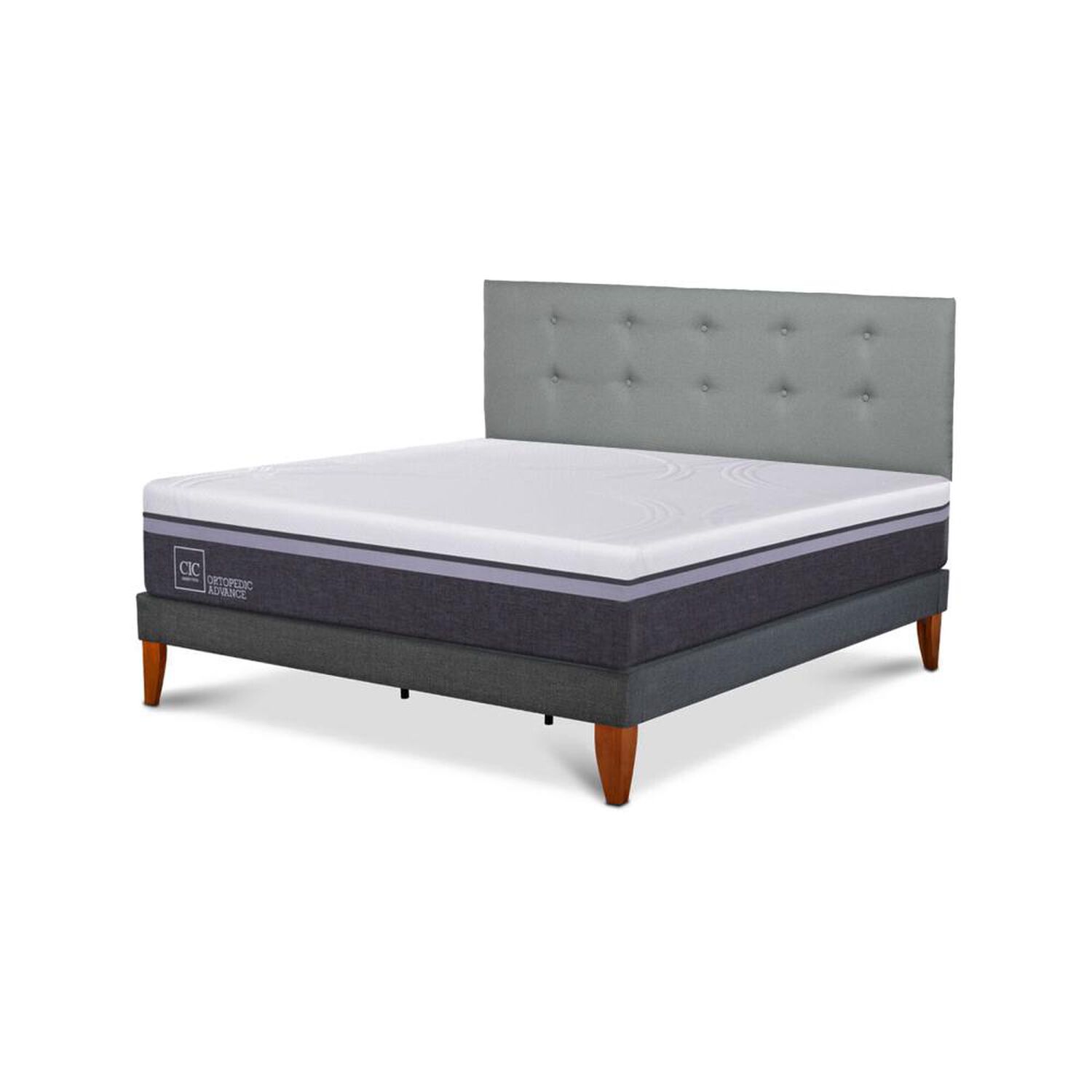 Cama Europea Cic Ortopedic Advance / King / Base Normal + Respaldo image number 6.0