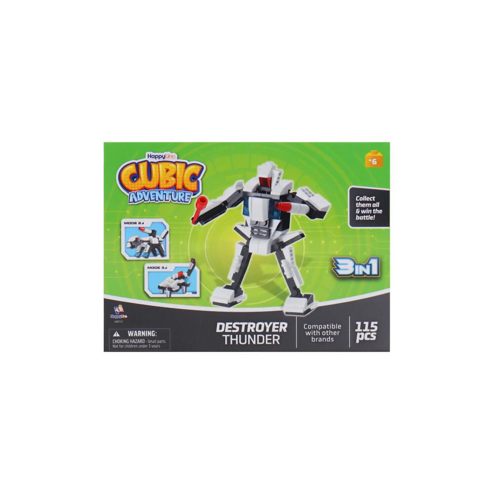 Bloques Happy Line Robots 3 En 1 image number 3.0