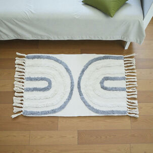 Bajada De Cama Bordada Kilim De Estilo Etnico 60x90cm Md71