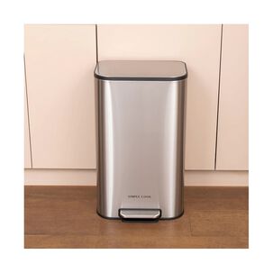 Basurero 30l Con Pedal Mate Y Anti Huellas Simple Cook