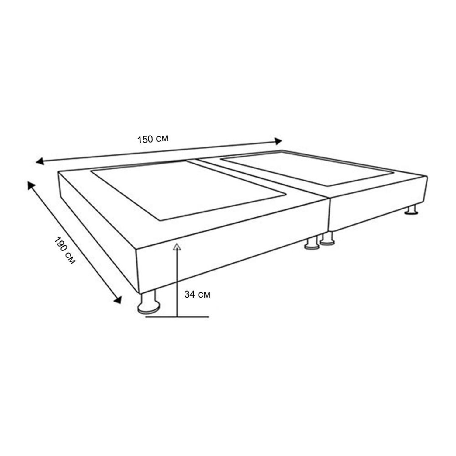 Base Cama Muebles Cid Europea / 2 Plazas image number 1.0