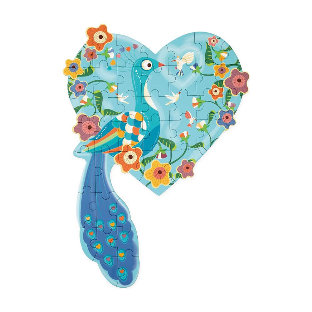 Puzzle 40pcs Con Forma Pavo Real Scratch Europe image number 0.0