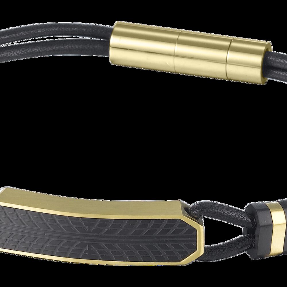 Pulsera De Hombre Cat J001b10119 Dorado-negro image number 0.0