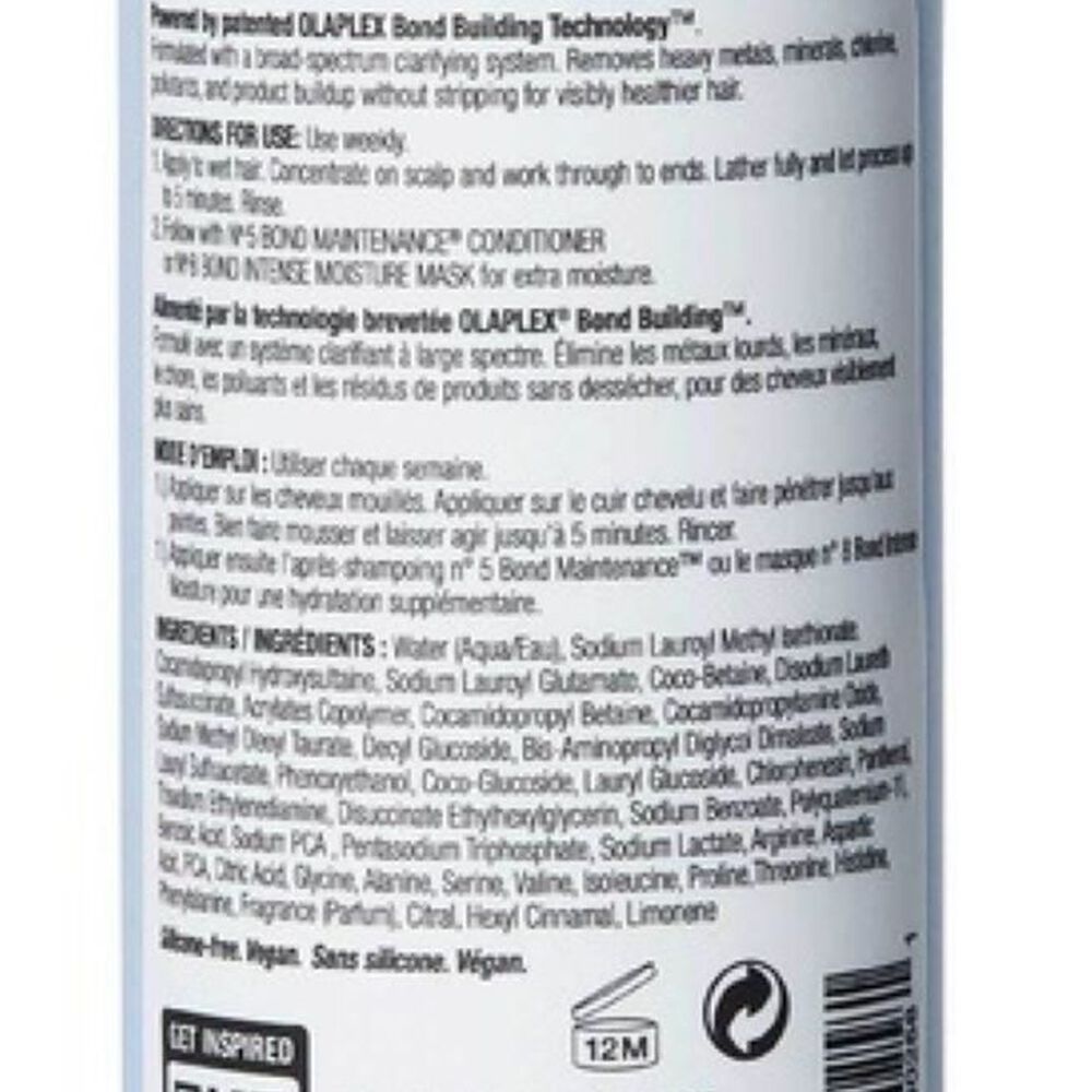 Olaplex 4c Shampoo Clarificante Limpieza Profunda 250ml image number 1.0